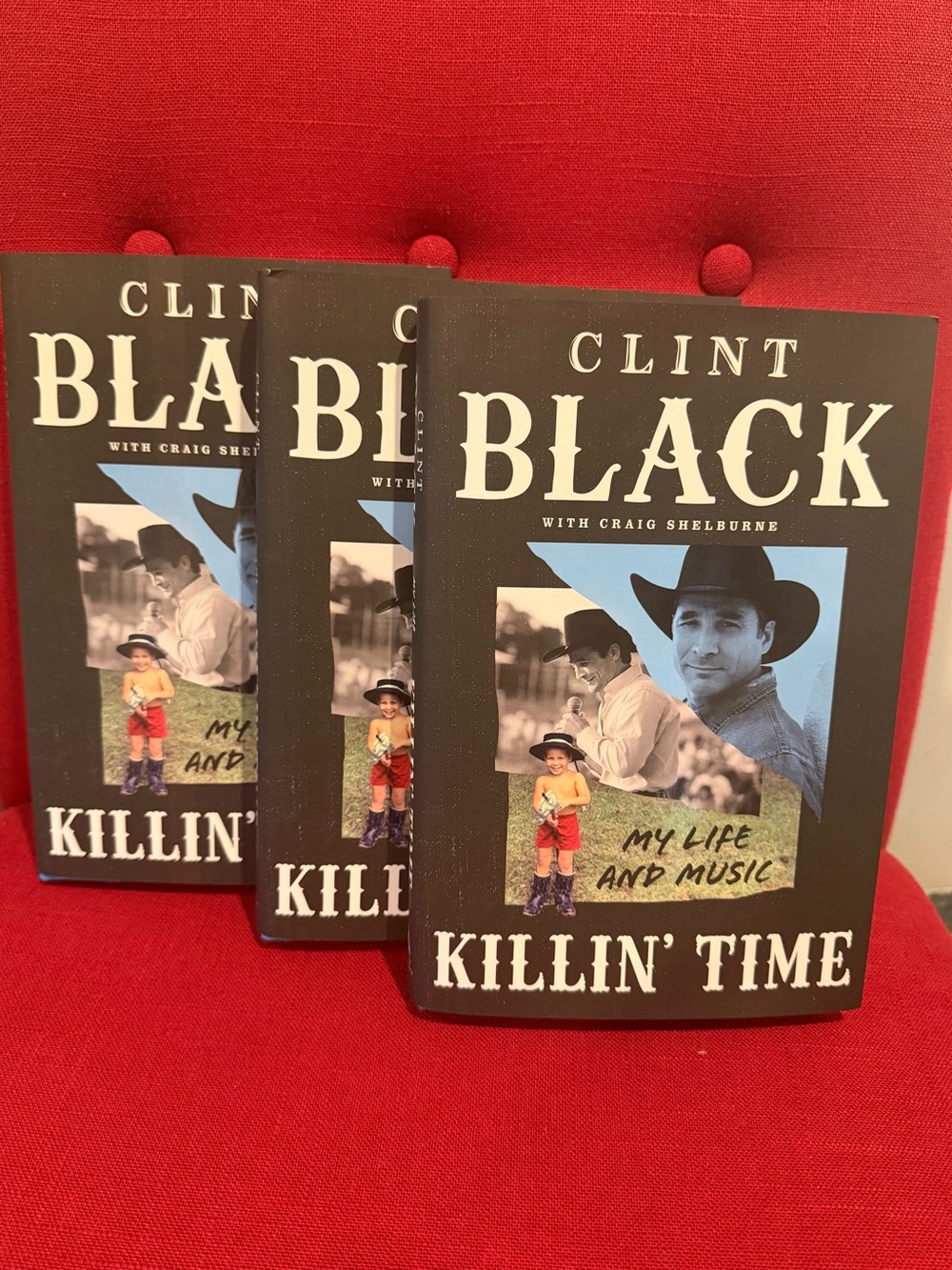 Clint Black - Killin' Time Hardcover Book (Black & Blue Cover)
